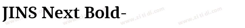 JINS Next Bold字体转换